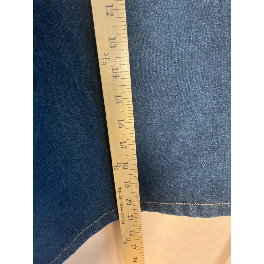 Route 66 Denim Shorts Women 17/18 Blue New High Rise 8in Inseam RT66L336L